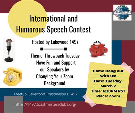 Lakewood 1497 International And Humorous Speech Contest District One