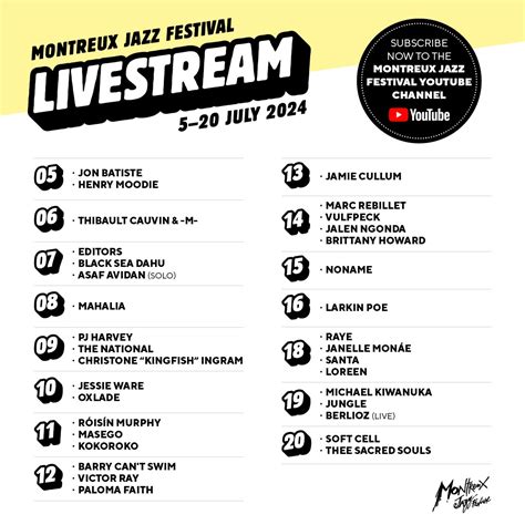 Livestreams: The Festival live around the world! - Montreux Jazz Festival