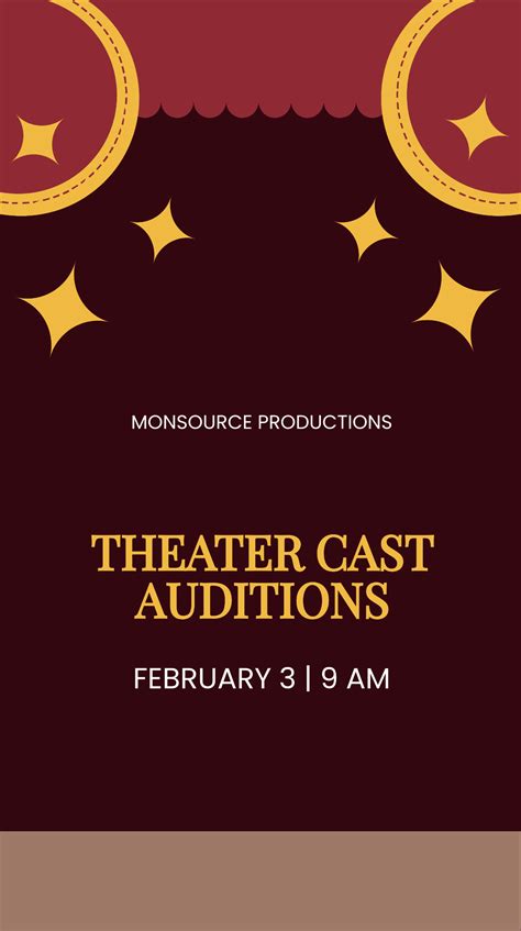 Theatre Program Template