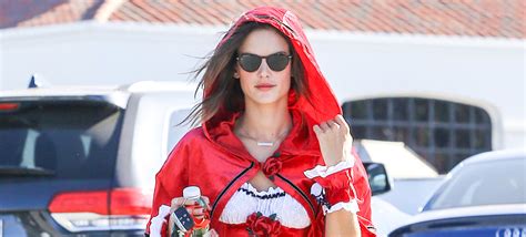 Alessandra Ambrosio Is A Red Hot Little Red Riding Hood Alessandra