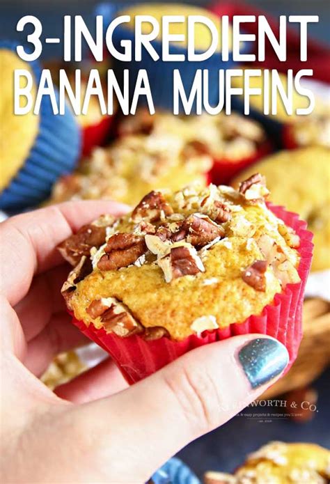 3 Ingredient Banana Muffins Yummi Haus