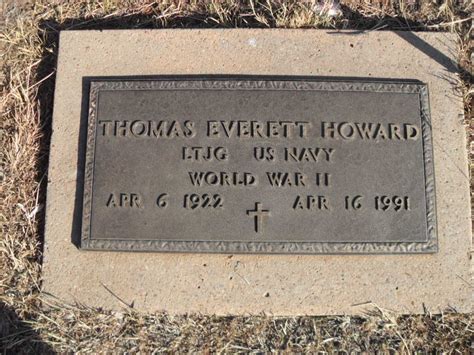 Thomas Everett Howard Find A Grave Memorial