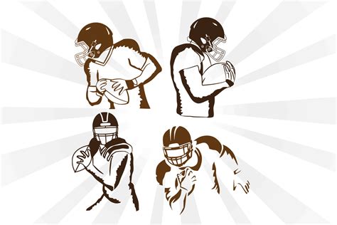 American Football Player Vector