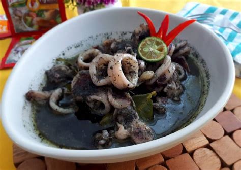 Resep Cumi Hitam Recipes Food