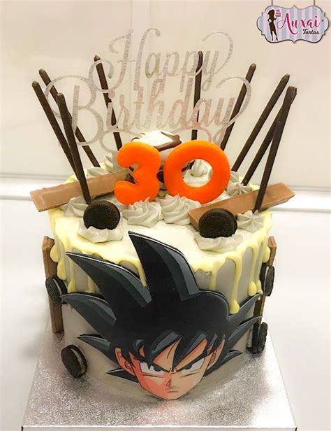 Tarta Drip Cake Bola De Drag N Dragon Ball Goku Tartas