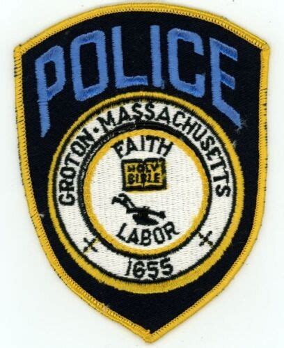 Massachusetts Ma Groton Police Nice Patch Sheriff Ebay