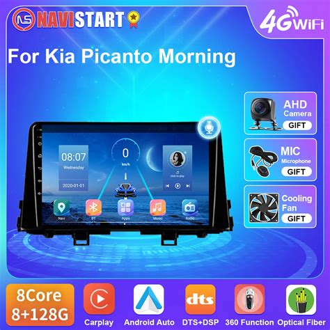 NAVISTART Radio De Coche T5 Para KIA Morning Picanto 2017 2020 4G