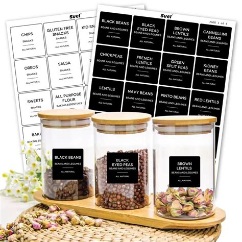 160 Minimalist Pantry Labels Stickers For Organizing Pantry