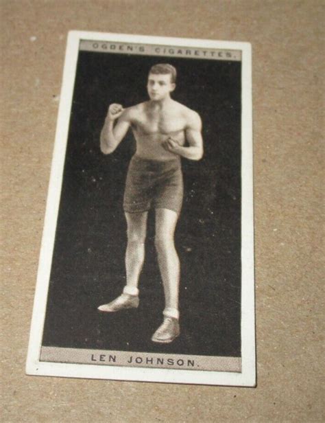 1928 Ogdens Pugilists In Action Boxing Card 22 LEN JOHNSON EBay