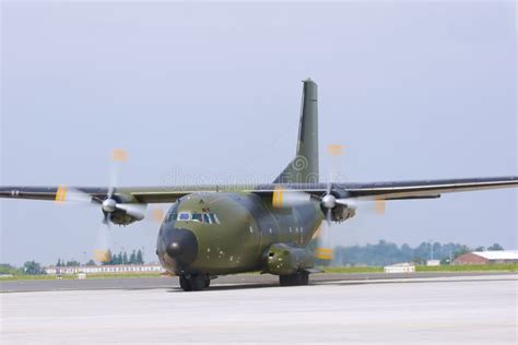 Military cargo plane stock image. Image of propeller - 19285485