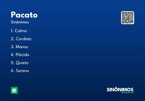 O'que Significa Pacato - Pacato - Significado e Sinônimo - escreva.ai