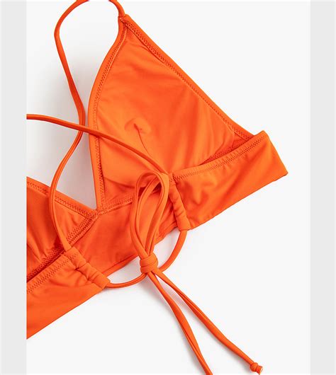 Buy Koton Halterneck Ruched Bikini Top In Orange Thstreet Uae