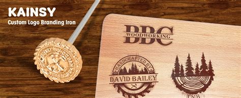 Kainsy Custom Branding Iron For Wood Durable Personalized Logo Metal