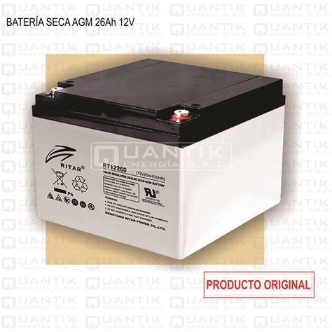 BATERIA SECA 26AH 12V RITAR Quantik Energía