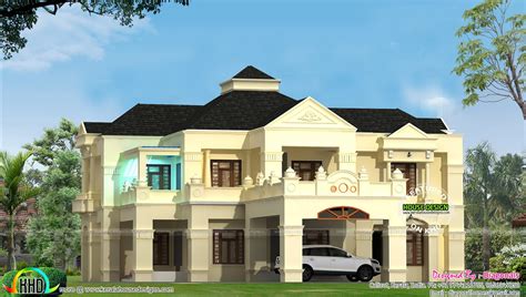 Colonial Style 4500 Sq Ft Home Design Kerala Home Design And Floor