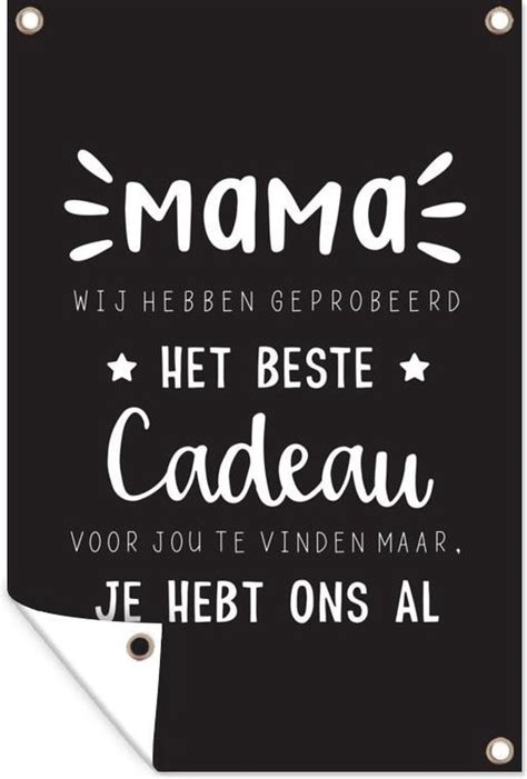 Tuinposter Tuindoek Tuinposters Buiten Spreuken Mama Mama Je