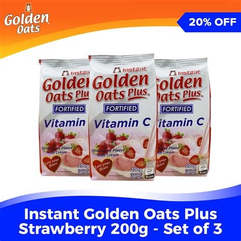 Golden Oats Plus Fortified Vitamin C 200g Set Of 3 Shopee Philippines