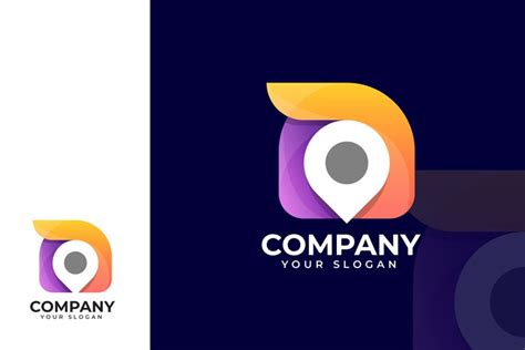 Colorful Pin Logo Design 2126859