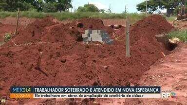 Meio Dia Paraná Maringá Operário é vítima de soterramento em obra