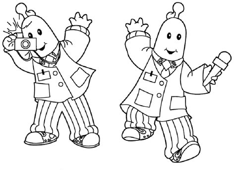 Bananas in pyjamas Coloring Pages - Coloringpages1001.com