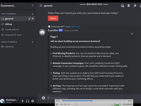 AI discord Customized Bot | Upwork