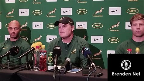 Springboks Rassie Erasmus Thoughts On How He Wants To Build The Squad