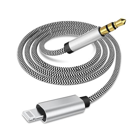 Desoficon [apple Mfi Certified] Lightning To 3 5mm Aux Stereo Audio Cable Nylon Iphone Aux Cord