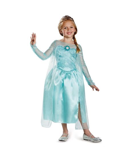 Elsa Snow Queen Gown Girls Frozen Classic Costume Girls Costume