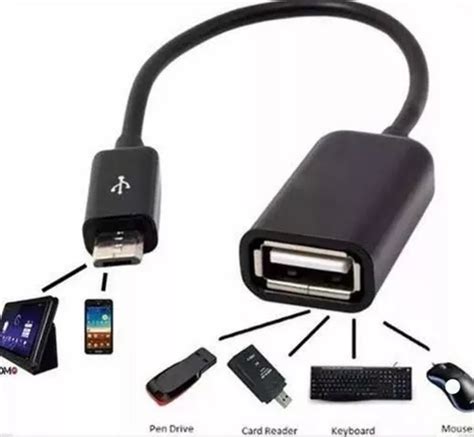 Cabo Otg Adaptador Micro Usb V Para Pendrive Celular Mercadolivre