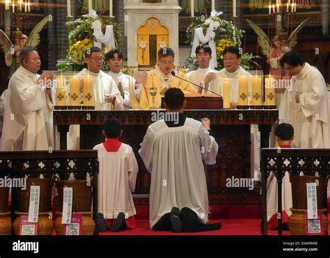 easter mass  south korea archbishop chung son taek  leads  easter