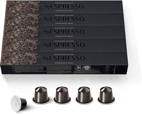 50 Nespresso Capsules Roma Coffee New Amazonfr Epicerie