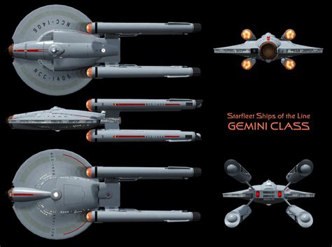 Gemini Class Starship High Resolution By Enethrin On Deviantart In 2022 Star Trek Online