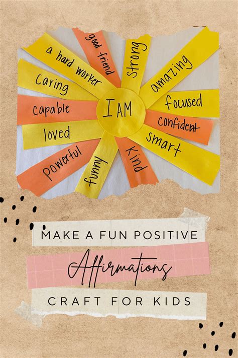 Fun Positive Affirmations Sunshine Craft For Kids Beyond Bend