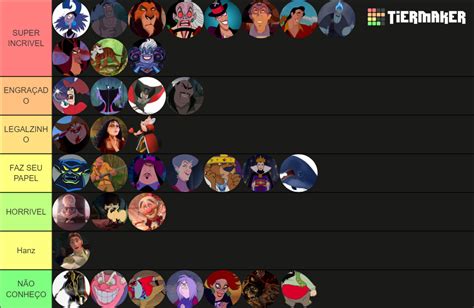 Vilões da Disney Tier List Community Rankings TierMaker