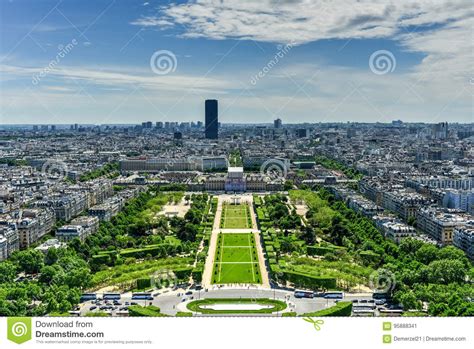 Champ De Mars Paris France Stock Image Image Of Landmark