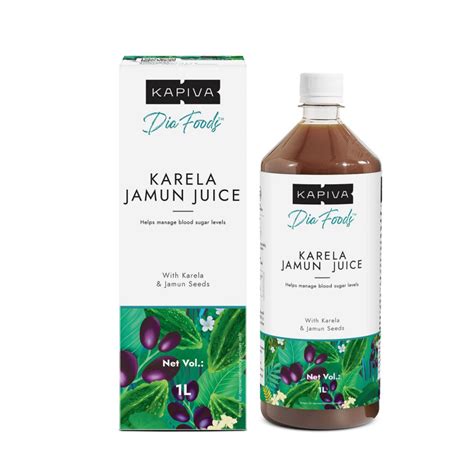 Kapiva Karela Jamun Juice Helps Control Blood Sugar Level And Lower