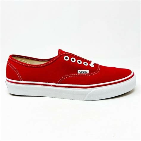 Vans Shoes Vans Authentic Classic Red White Womens Casual Shoes