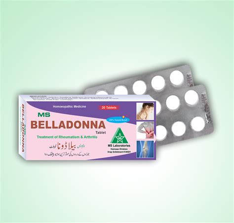 Belladonna Tablet Treatment Of Rheumatism And Arthritis Mslaboratories