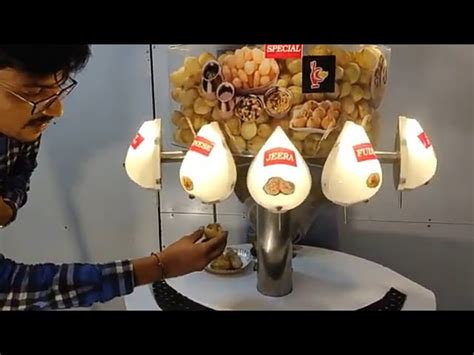 Panipuri Vending Machine 3 Nozzle Table Top Automatic Pani Puri Water