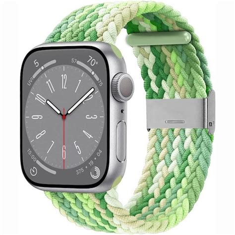 Flätat Elastiskt Armband Apple Watch 8 41mm Gradient green Elgiganten