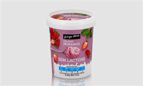 Gelado De Morango Sem Lactose Pingo Doce Ml Produtos Pingo Doce