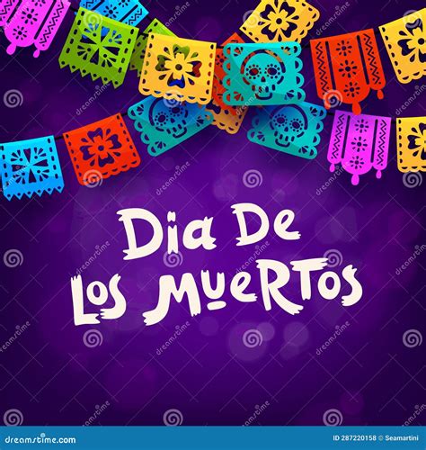 Day of the Dead Dia De Los Muertos Holiday Banner Stock Vector ...