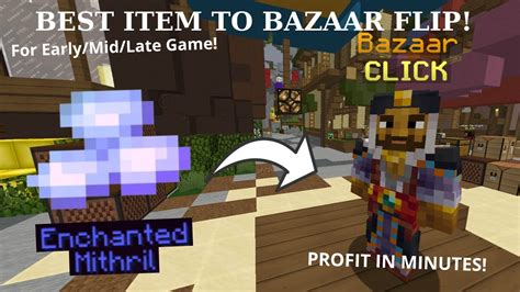 Best Item To Bazaar Flip Hypixel Skyblock Youtube