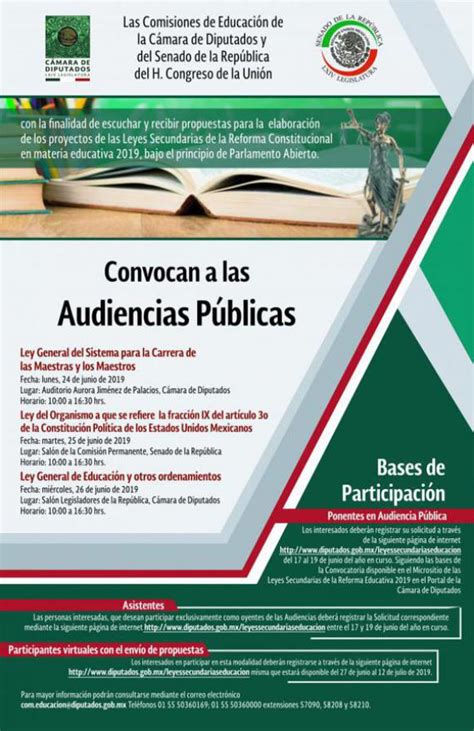 Leyes Secundarias De La Reforma Educativa 2019 Inicio Camara De