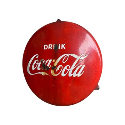 Coca Cola Emaille Button Bord Langcat Bussum Overig Industrieel