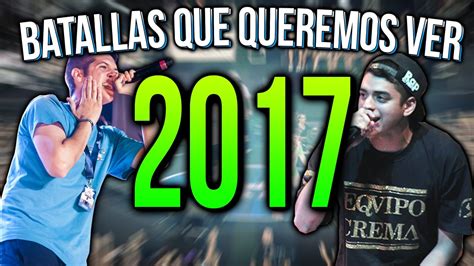 Batallas Que Queremos Ver En Youtube