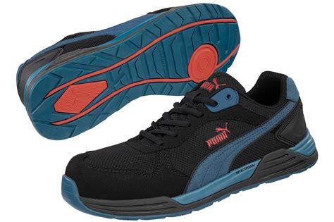 Frontside Blk Blue Low Puma Safety Sicherheitsschuhe S P Esd Ism Store