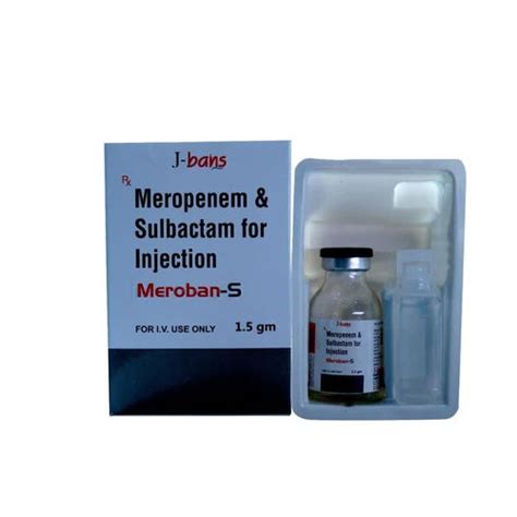 Meropenem 1gm Sulbactam 500mg Injection At Best Price In Delhi J Bans