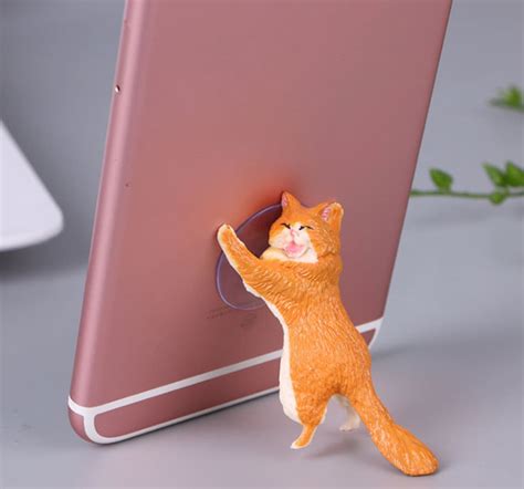 236 Pack Phone Holder Cute Resin Cat Phone Holder Cell Etsy