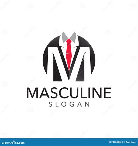 Masculine Logo Elegant Masculine Logo Stock Vector Illustration Of